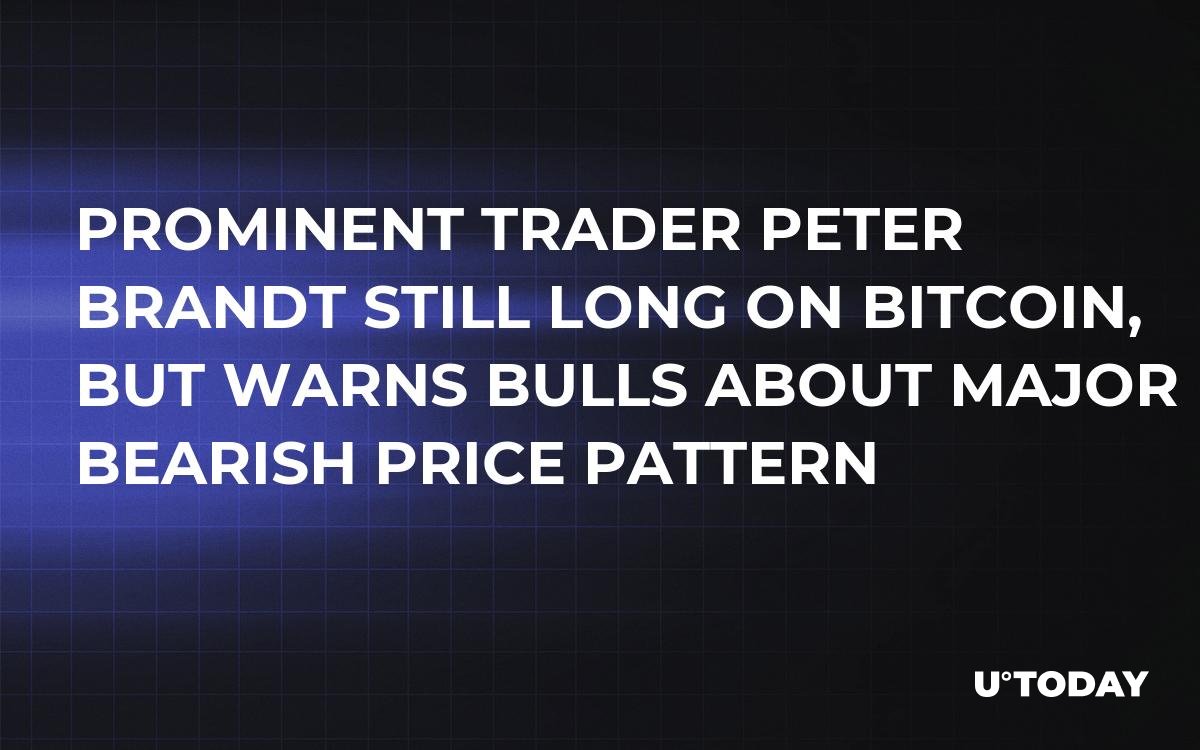 Prominent Trader Peter Brandt Still Long on Bitcoin, but Warns Bulls About Major Bearish Price Pattern