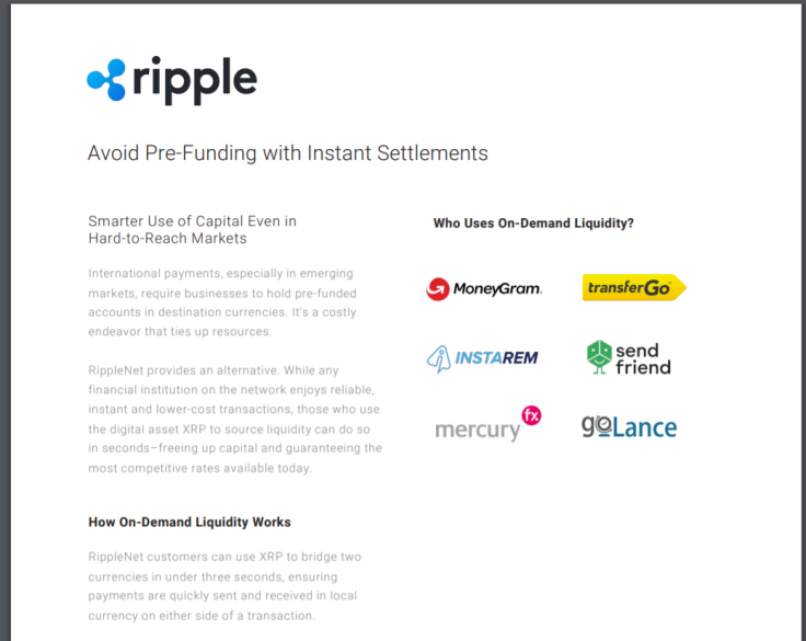 Ripple’s partners