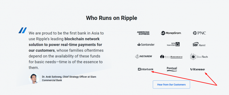 Who runs on ripple